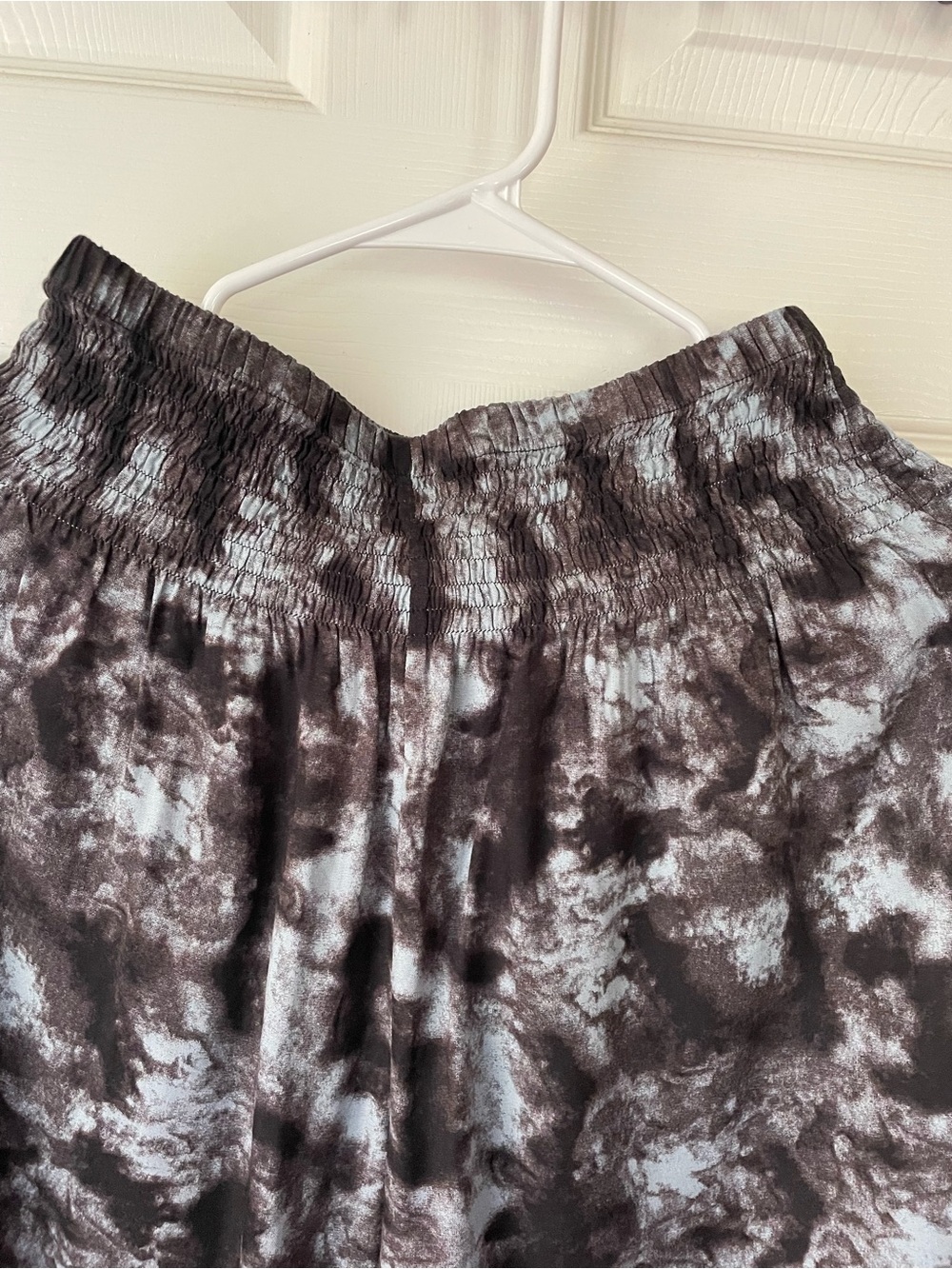 Lotus & Luna S/M Tie Dye Harem Pants Gray Black Rayon Boho Yoga - Picture 4 of 7